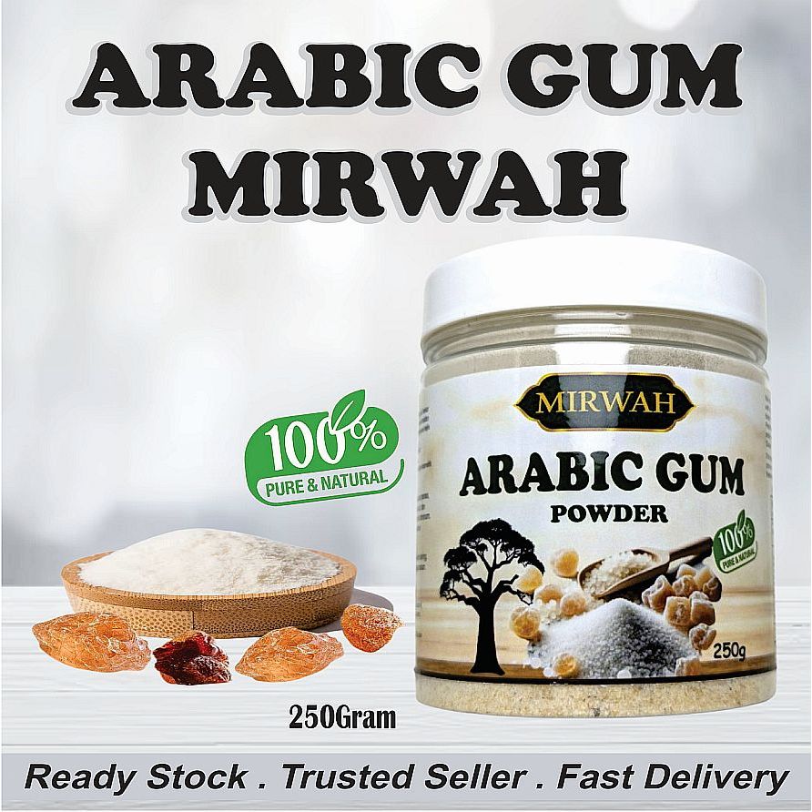 ARABIC GUM ASLI SERBUK ACACIA POWDER ORIGINAL PREMIUM QUALITY MUDAH ...