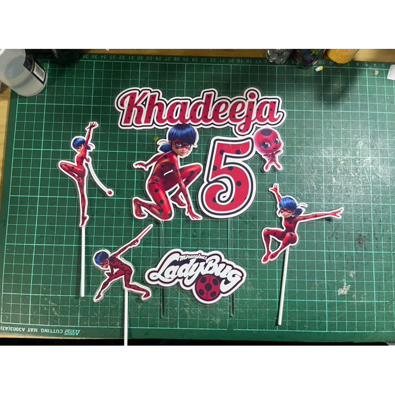 Miraculous Ladybug cake topper set | Shopee Malaysia