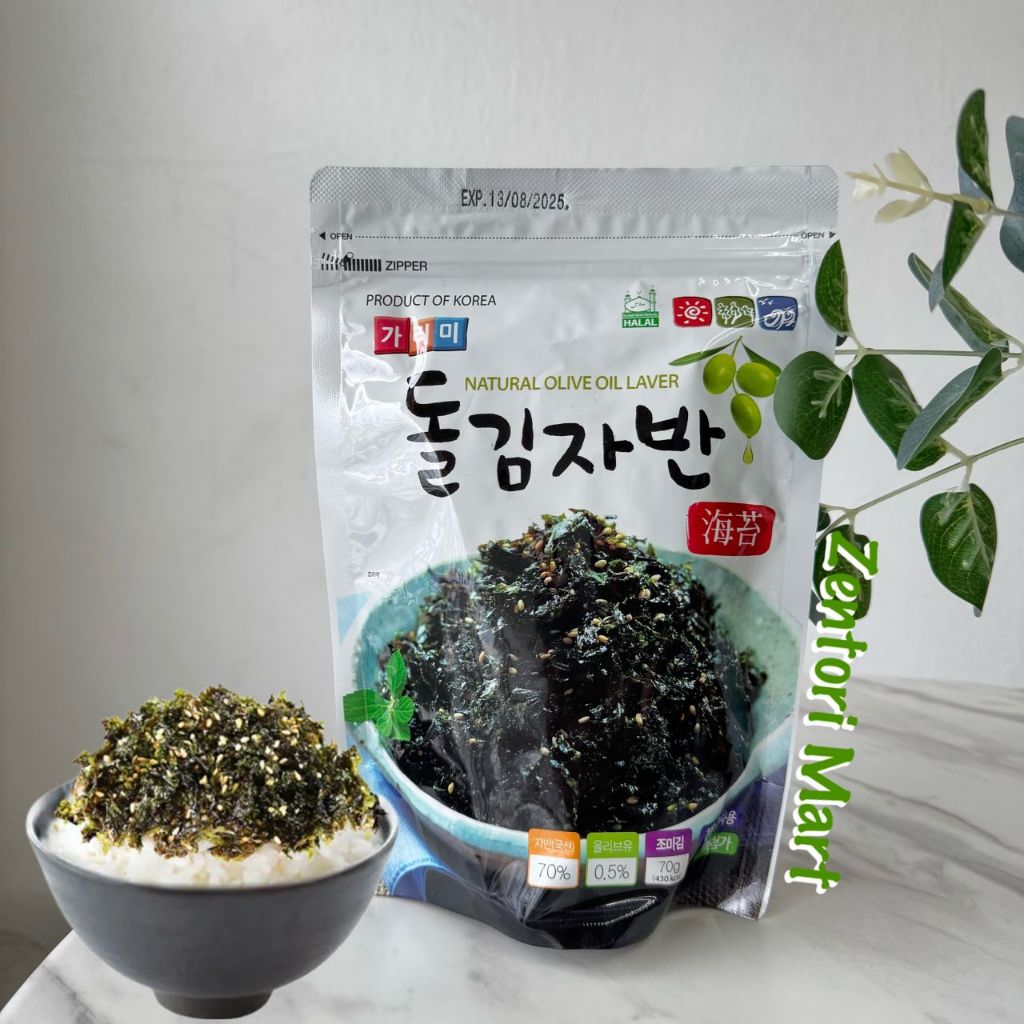 [Korea] Garimi Korean Natural Olive Oil Seasoned Seaweed Rice Topping ...