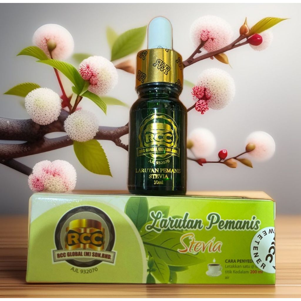 Stevia RCC 1 Botol Penganti Gula Pasir (Exp 2027) [10ml] | Shopee Malaysia