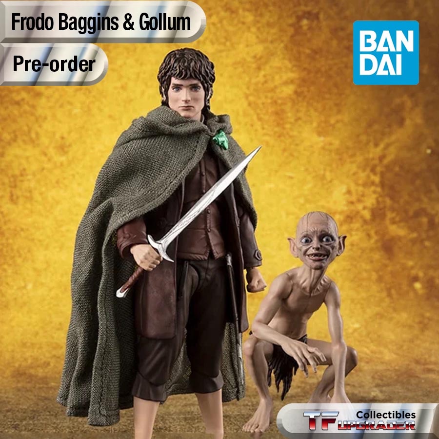Figurine S.H. Figuarts Le Seigneur Des Anneaux : Frodo Baggins & Gollum - Bandai Spirits - Neuf Du Japon