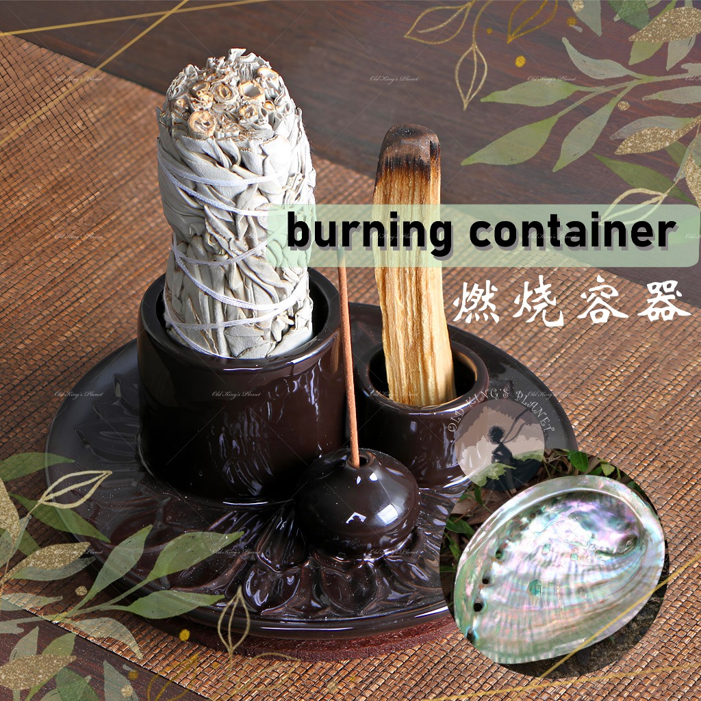 Smudging Palo Santo California White Sage Abalone Shell burning ...