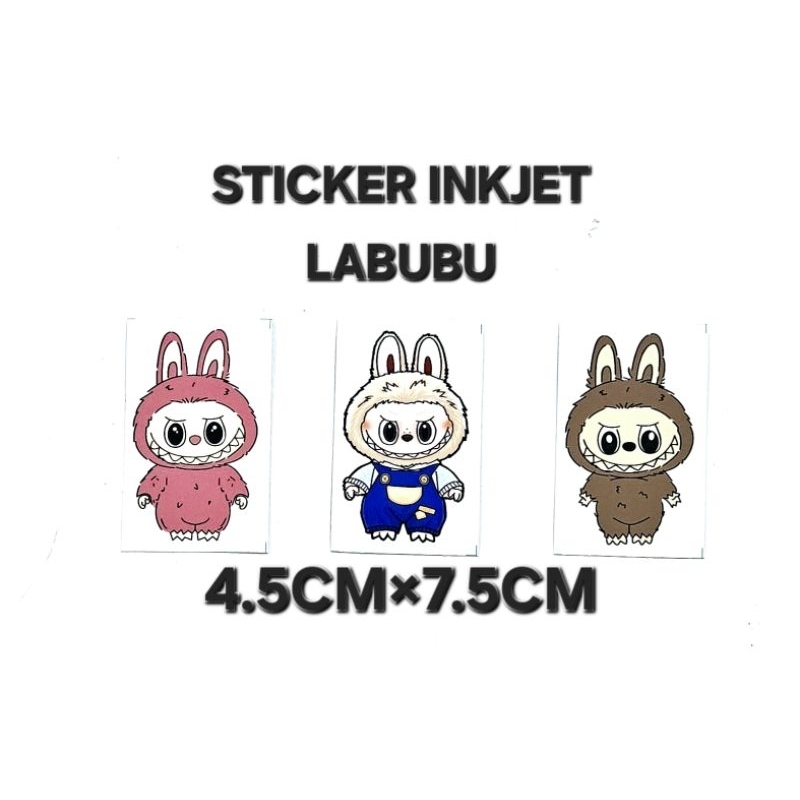 LABUBU STICKER INKJET WATER PROOF LABUBU ( READY STOCK ) | Shopee Malaysia