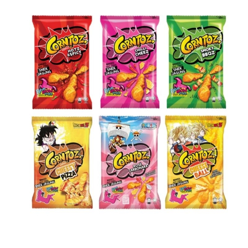 CORNTOZ Hotz & Spicy 100g | Chilli Cheez 100g | Smoky BBQ 100g | Cheesy ...