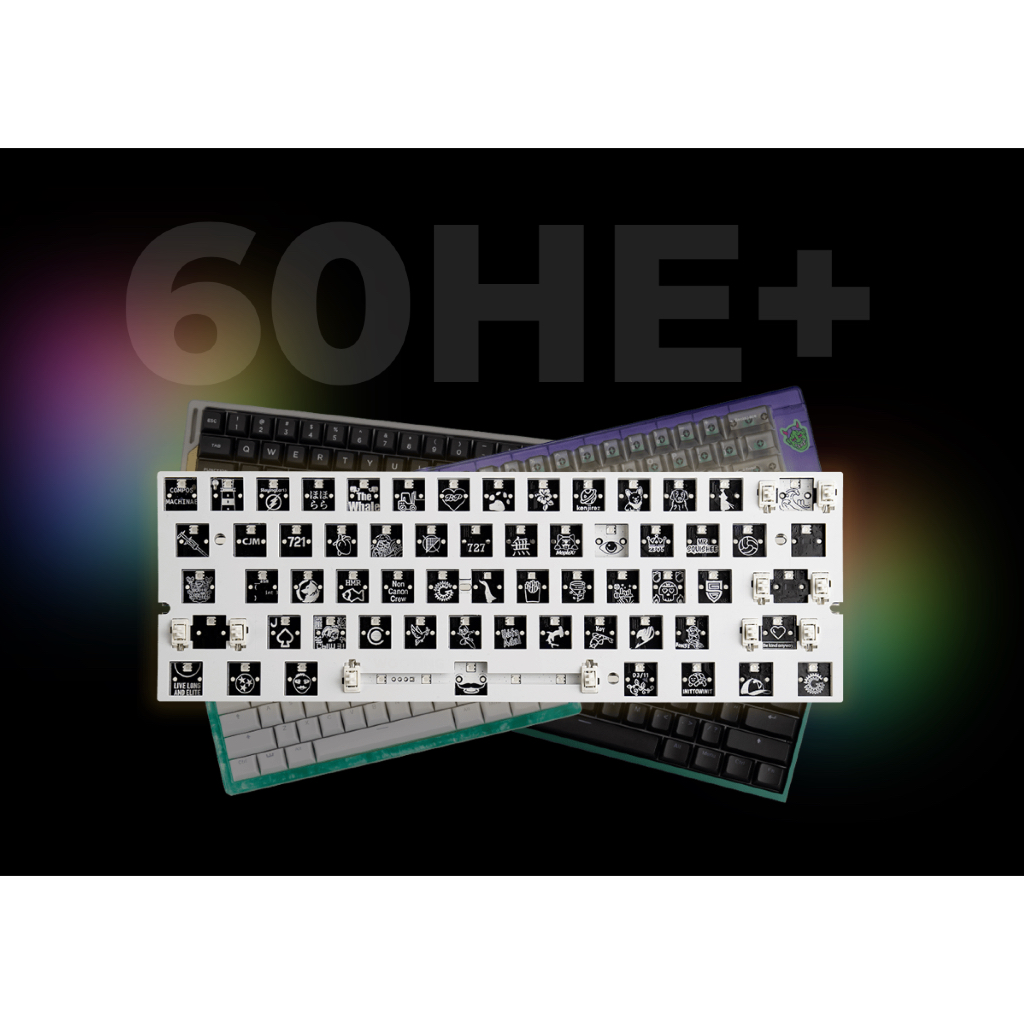 Wooting 60HE+ Module Analog Keyboard PCB | Rapid Trigger | Hall Effect ...