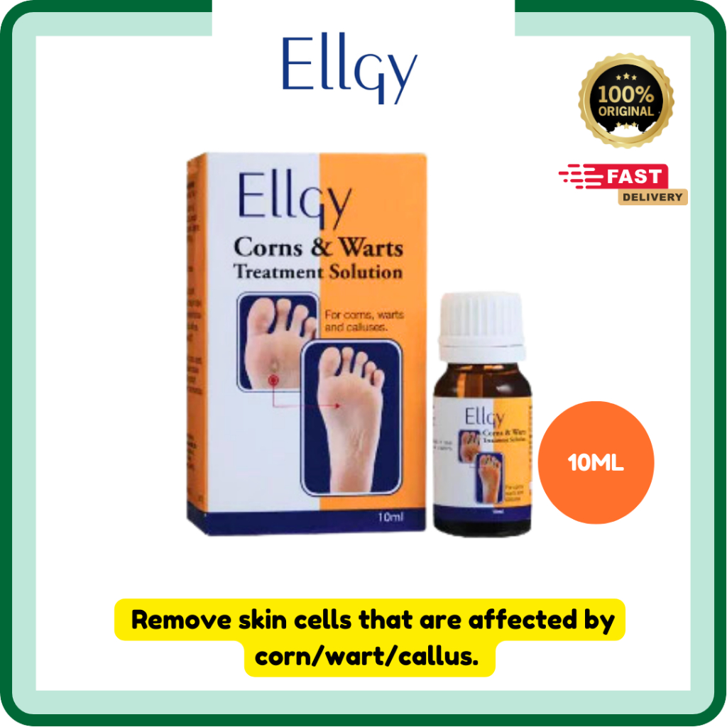 Ellgy Corn & Warts Treatment Solution 10ML | EXP:01/29 | Remove Corns ...