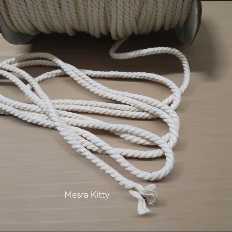 RESTOCK 20Meters (Per Unit)/100% Braided cotton rope/macrame rope etc ...