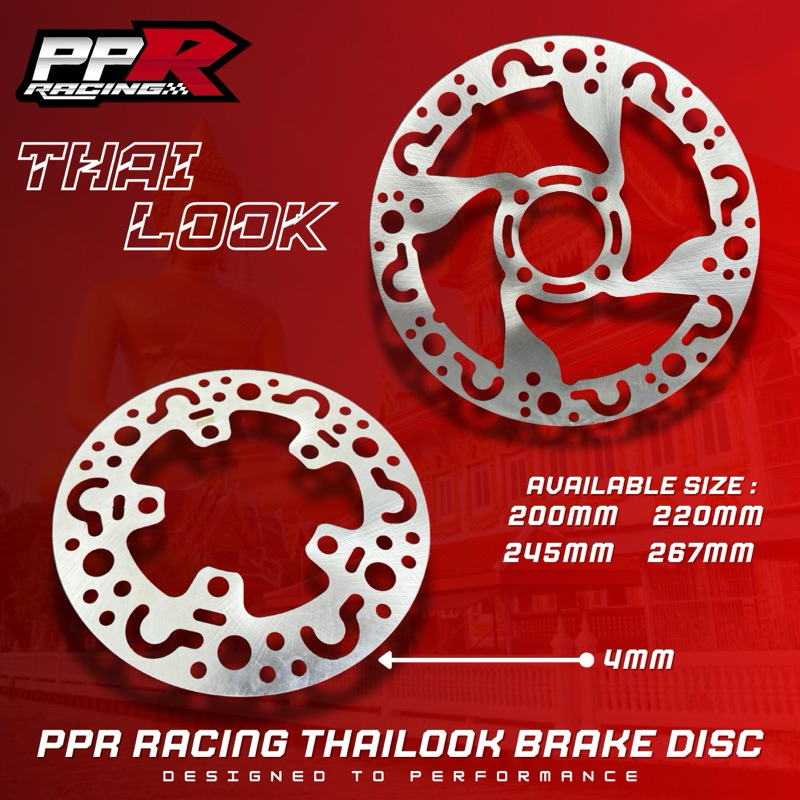 PPR RACING THAILOOK BRAKE DISC 267MM 245MM 220MM 190MM 200MM THAILAND ...