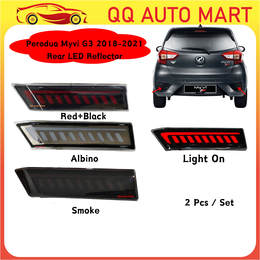 New Design DTK Perodua Myvi G3 2018-2021 Led Rear Reflector Running ...