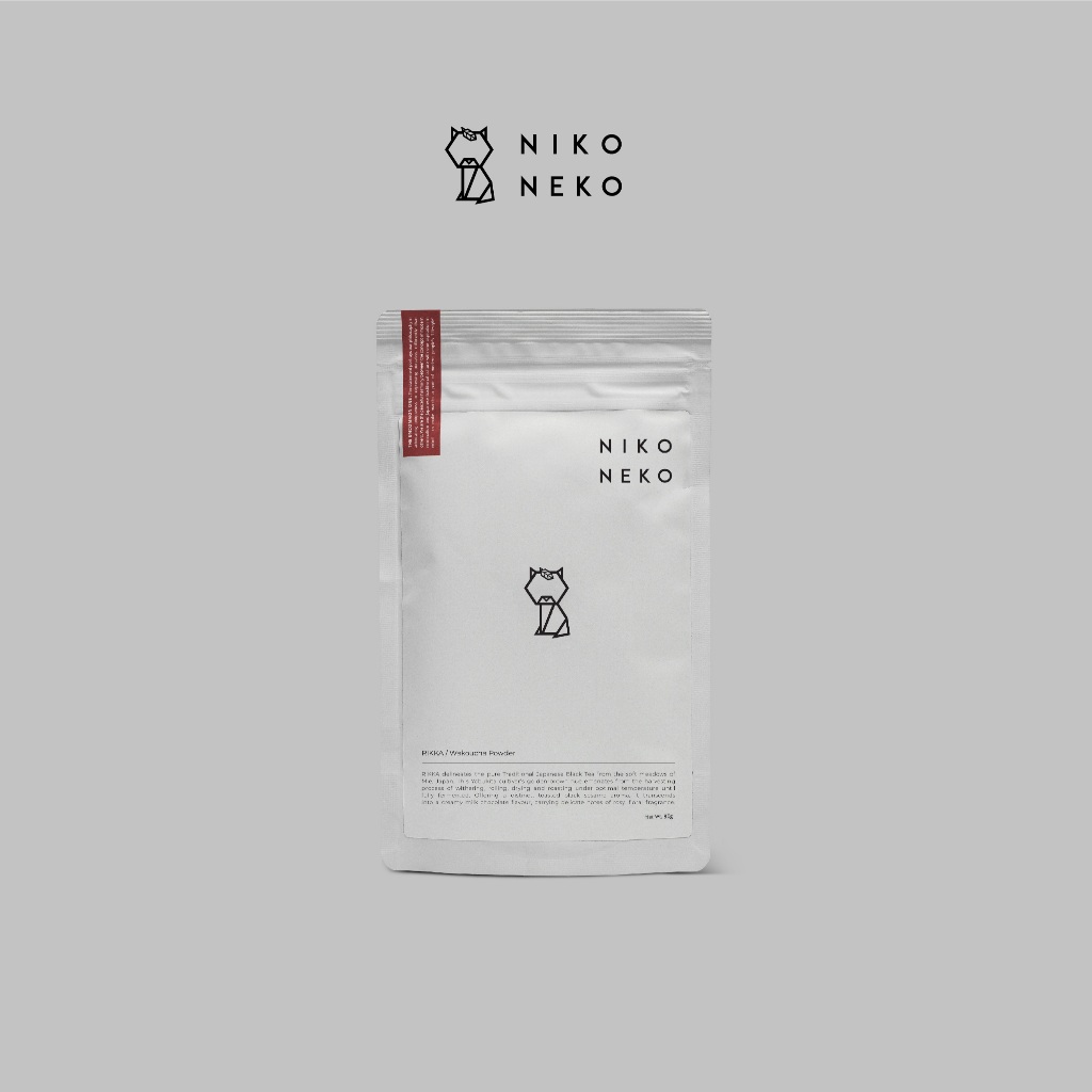 Niko neko matcha rikka wakoucha japanese black tea powder shopee