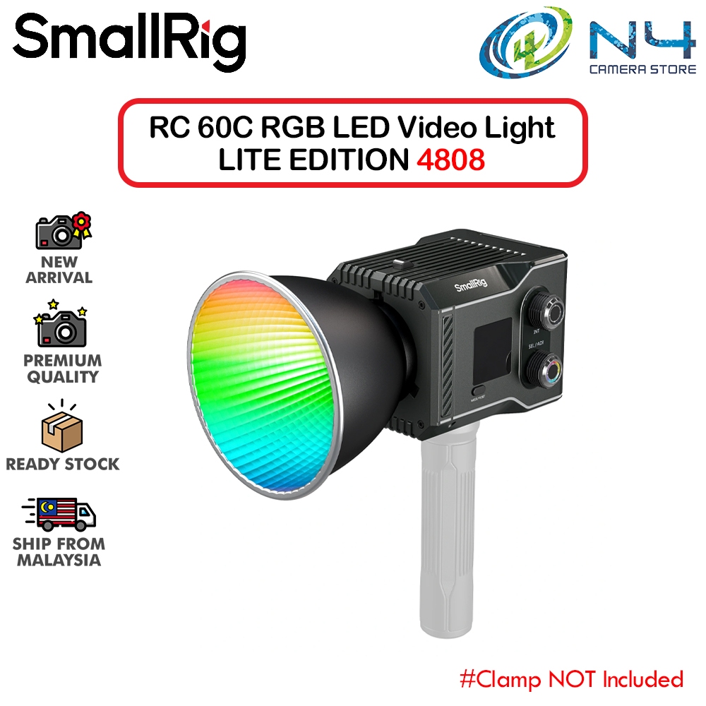 SMALLRIG RC 60C RGB LED VIDEO LIGHT (LITE EDITION) 4808 / (WITH ...