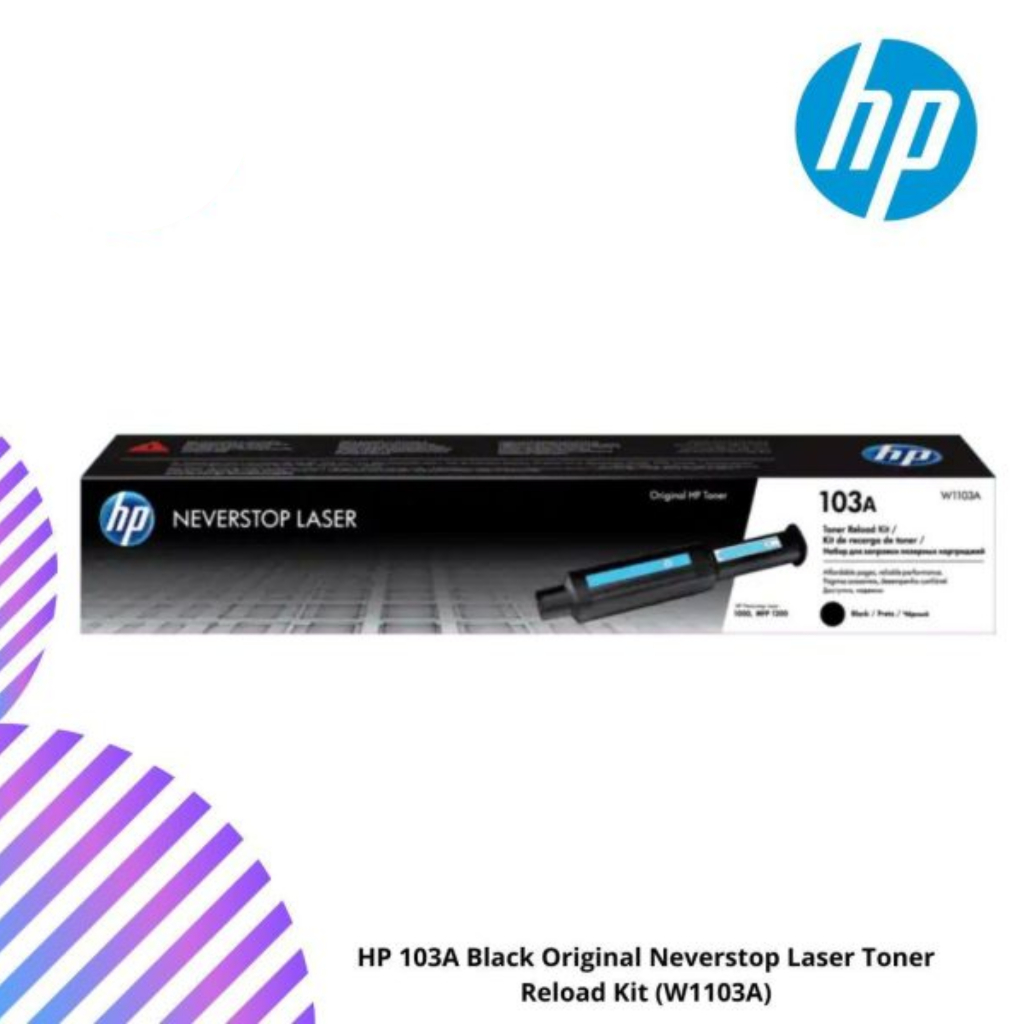 HP 103A Black Original Neverstop Laser Toner Reload Kit (W1103A ...
