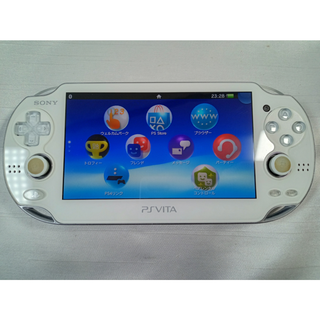 Sony Playstation Vita Ps Vita Console Only Crystal White Pch 1100 Fw 3 