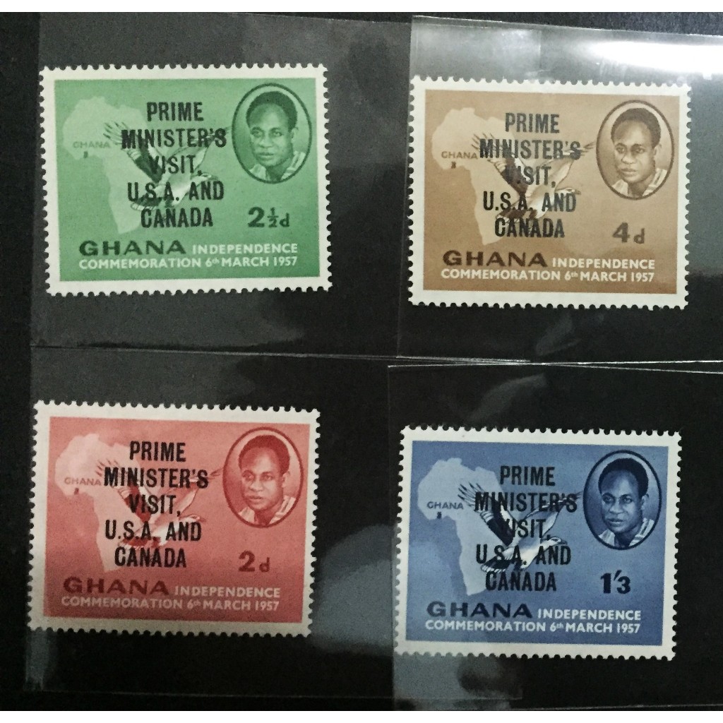 1957 Ghana Independence 4v Mint NO GUM Complete Set | Shopee Malaysia