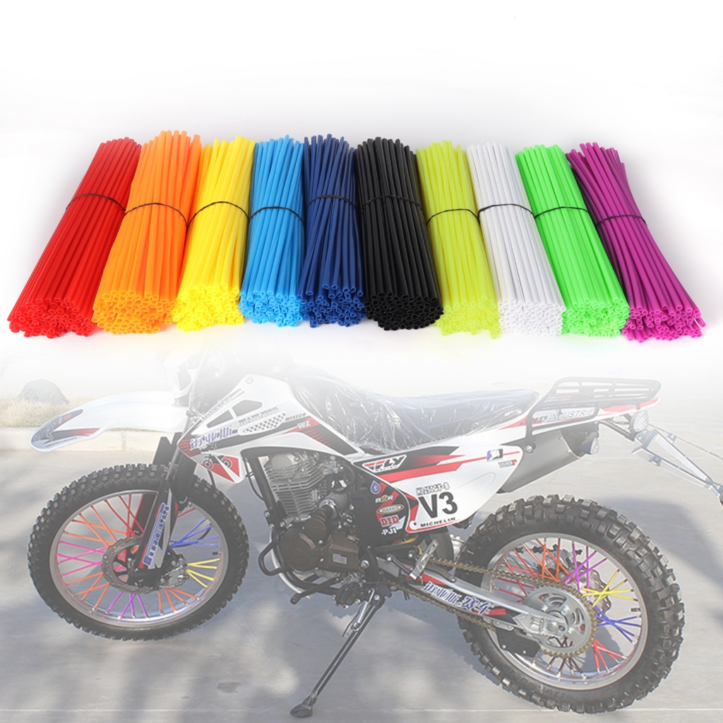 New 24CM 72 PCS Wheel Spoke Wraps Kit Rims Skins Covers Guard Protector ...