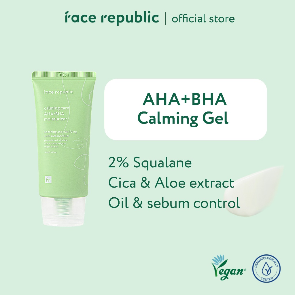 Face Republic Calming Care AHA/BHA Moisturizer 50ml [Oily, Acne skin ...