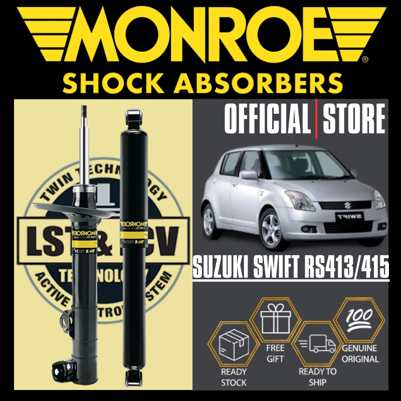 MONROE OESPECTRUM® SHOCK ABSORBER FRONT AND REAR - SUZUKI SWIFT RS413 ...