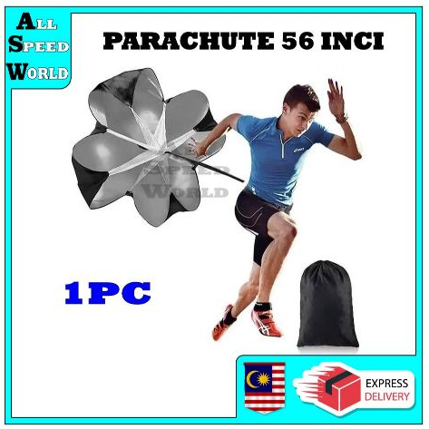Track And Field 56” Speed Training Parachute Adjustable Waist