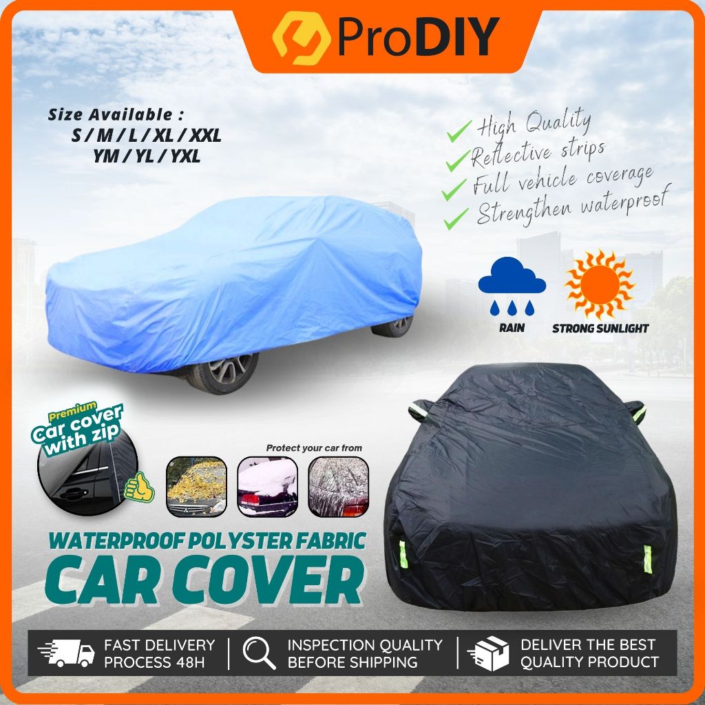 High Quality Car Cover Outdoor UV Protection With Zip Waterproof ...