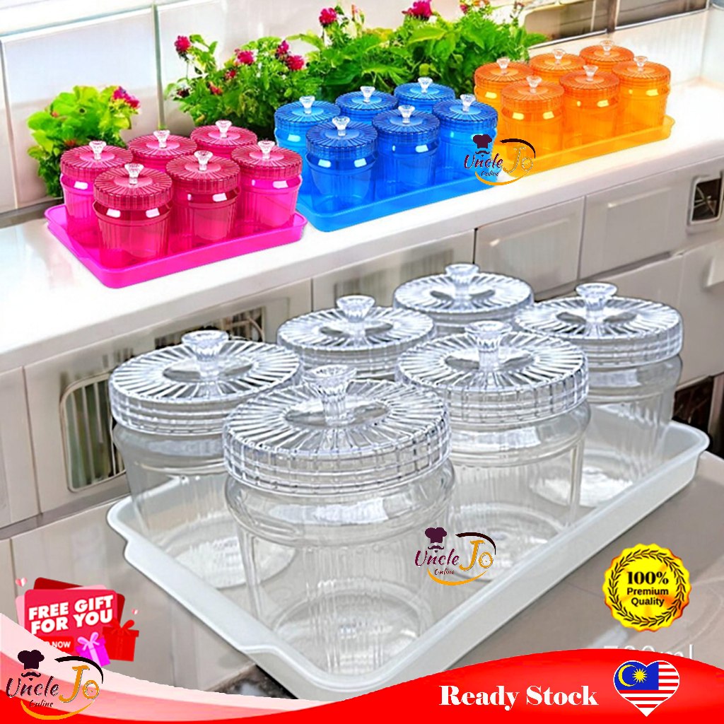 6pcs Set Bekas Kuih Raya Set / Cookies Container Set / Bekas Kuih Raya ...