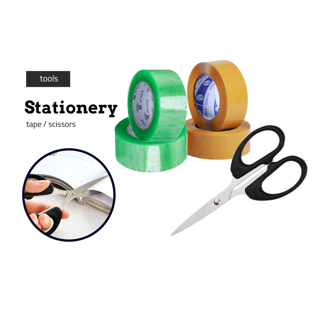 Alatstar Stainless Steel Office Scissors Gunting 45mm x 150m x 60micron ...