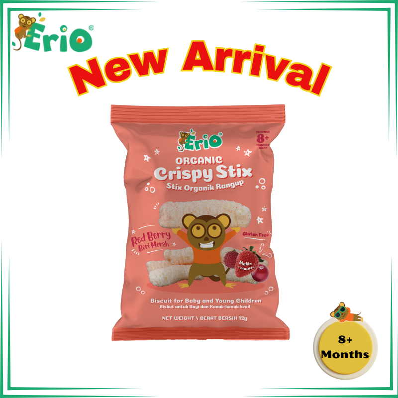 Erio Organic Crispy Stix - Red Berry (12g) | Shopee Malaysia