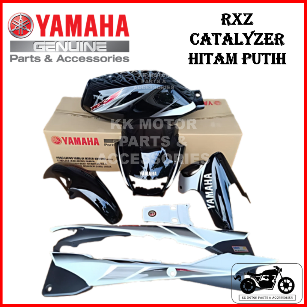 COVERSET RXZ CATALYZER 5PV HITAM PUTIH HLY (COMPLETE SET) | Shopee Malaysia
