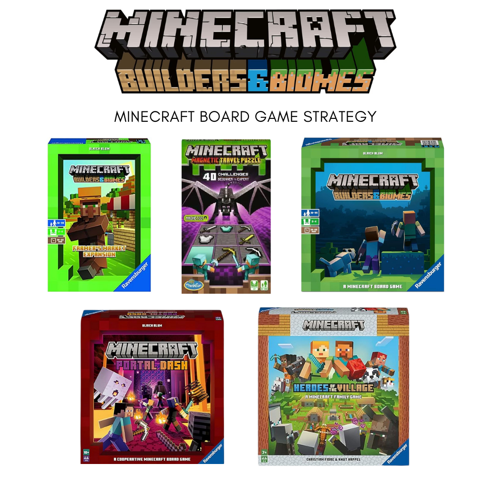 Original Ravensburger Minecraft: Builders & Biome Board Game Strategy ...