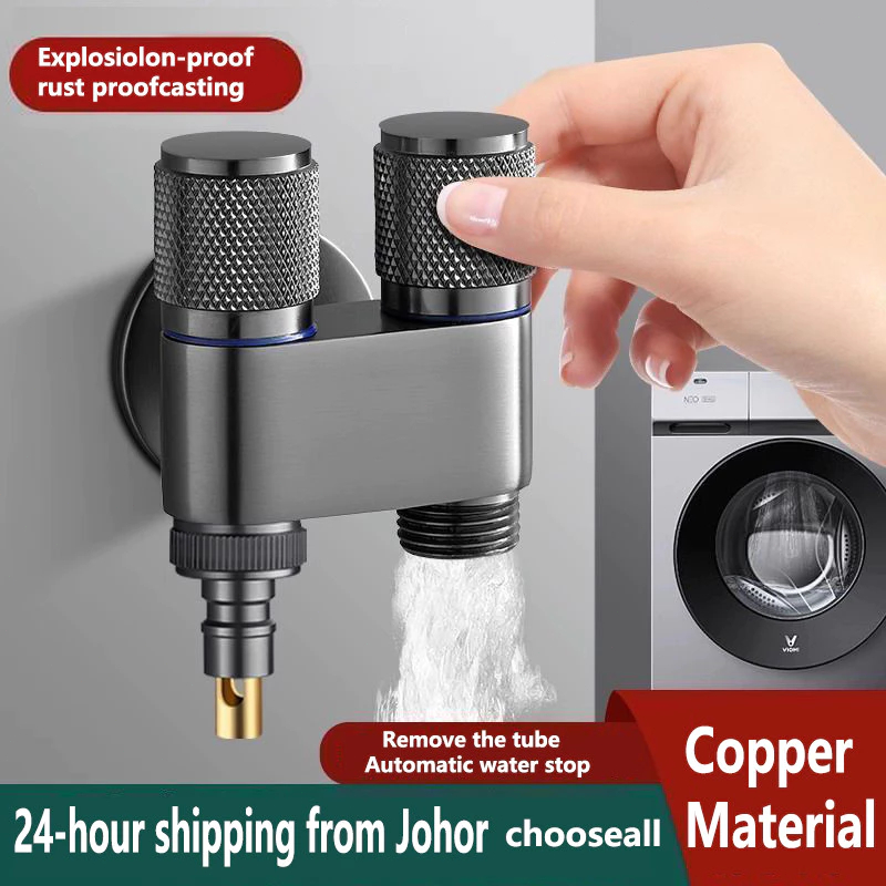 Washing Machine Tap Brass Water Nozzle Valve Automatic Water Stop ...