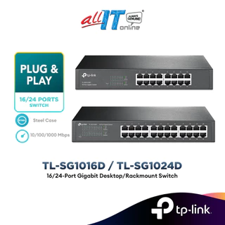 TP-LINK 16 Port / 24 Port Gigabit Desktop Rackmount Switch ( TL-SG1016D / TL-SG1024D )