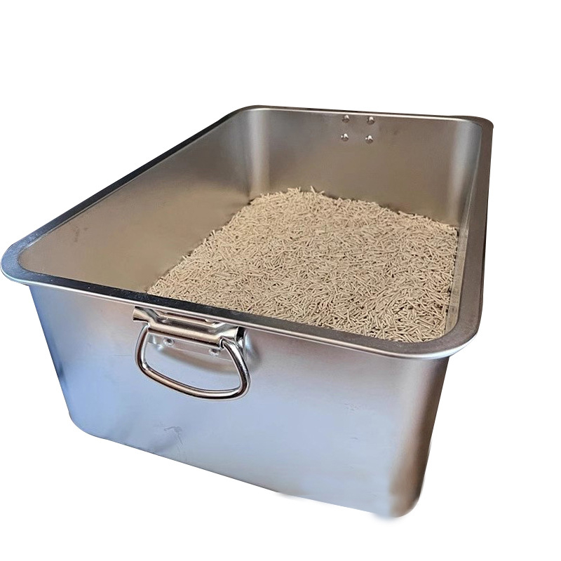 Stainless Steel Basin Litter Box with Handle Square Basin Canteen ...