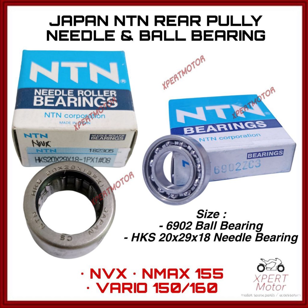 NVX NMAX155 NMAX VARIO150/160 REAR PULLY NEEDLE BEARING HKS20x29x18 ...