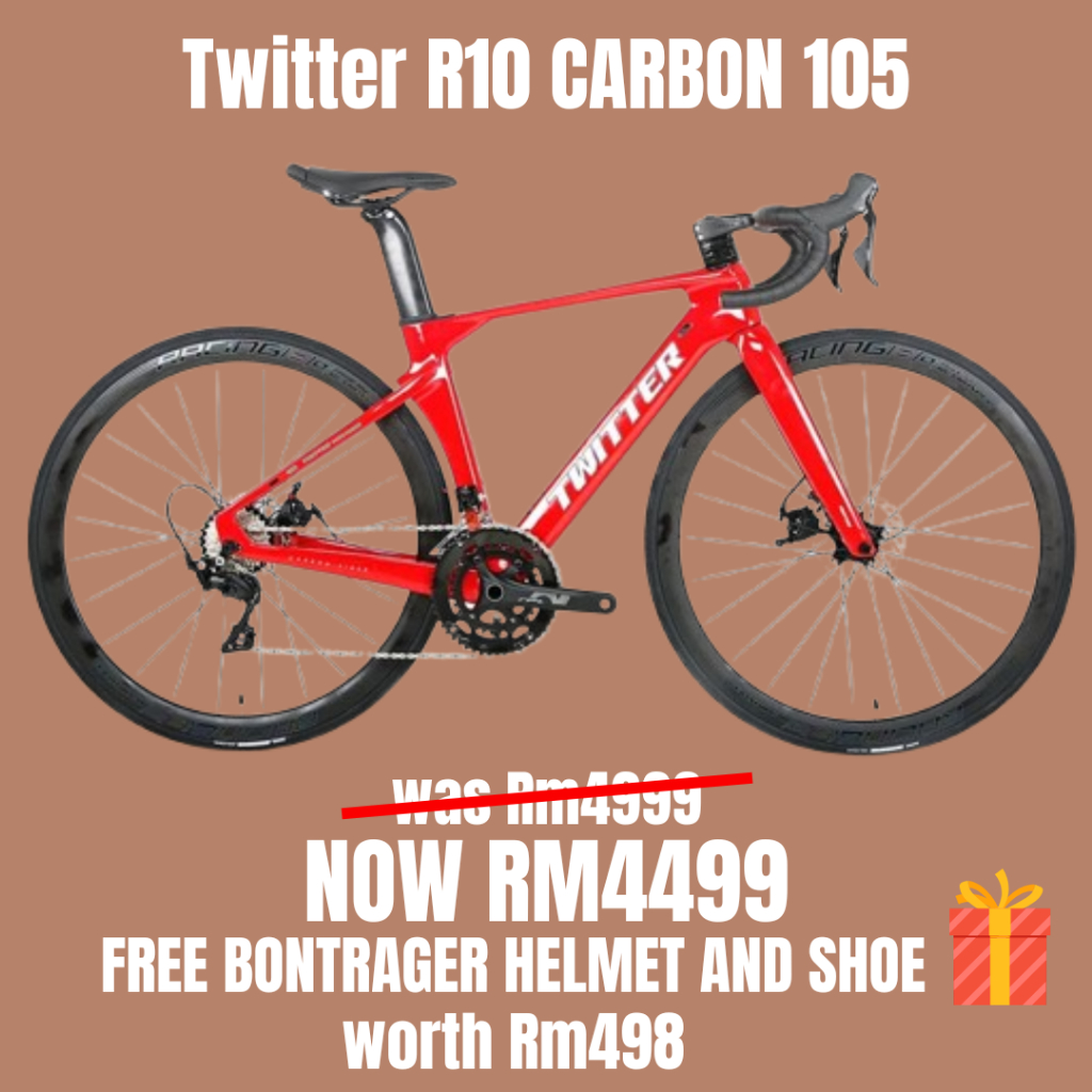 TWITTER R10 CARBON ROADBIKE SHIMANO 105 SPEC | Shopee Malaysia