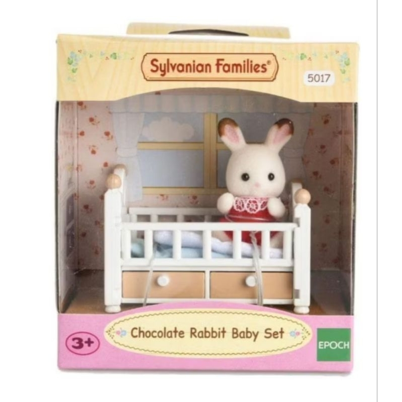 Sylvanian Families Chocolate Rabbit Baby Set #5017 Original Epoch ...