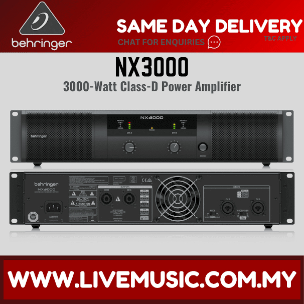 Behringer NX3000 2-channel Power Amplifier ( NX-3000 / NX 3000 ...