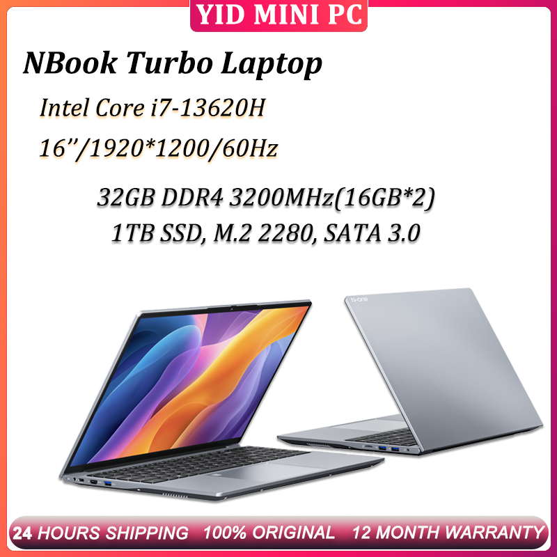 NBook Turbo Laptop 16'' 1920*1200 60Hz Intel Core i7-13620H 32GB DDR4 ...
