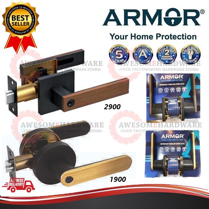 (DESIGNER) ARMOR ATL-1900/ATL-2900 WOOD DESIGN TUBULAR LEVER HANDLE ...