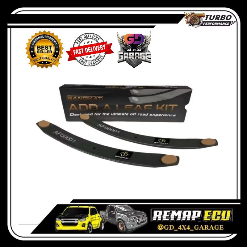 SANDKAT COMFORTABLE LIFT 2 INCH ADD A LEAF SPRING COMPATIBLE WITH HILUX ...