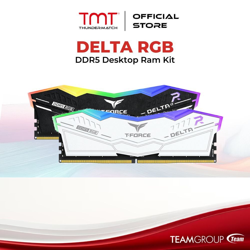 TMT Team Group T-Force Delta RGB DDR5 Desktop RAM Kit (16GBx2/32GBx2 ...