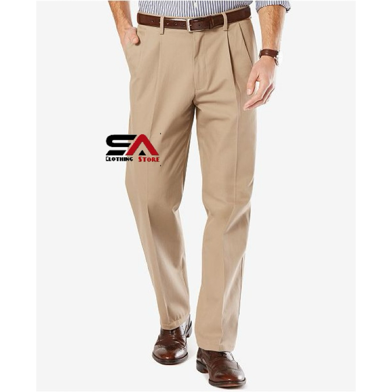 COTTON Seluar Slack Straight cut (28-40) READY STOCK fast shipping ...