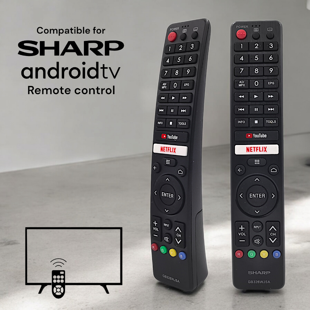 Repalacement Sharp GB326WJSA/GB326WJN5 Youtube Netflix Android Smart TV ...