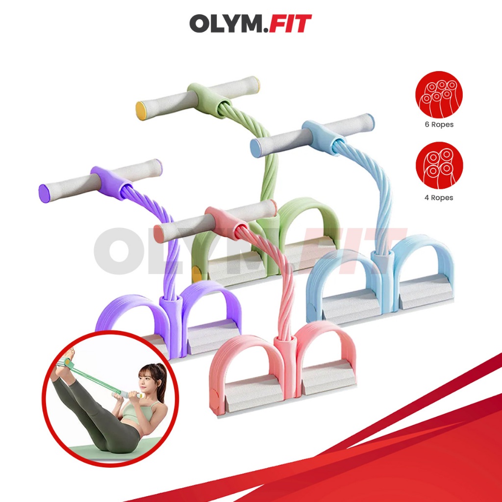 Workout Pedal Puller Widerstandsband Mit Steigbgel - Krafttraining Sit Up  Assist Fr Effektives Ganzkrpertraining Steigbgelabzieher Workout