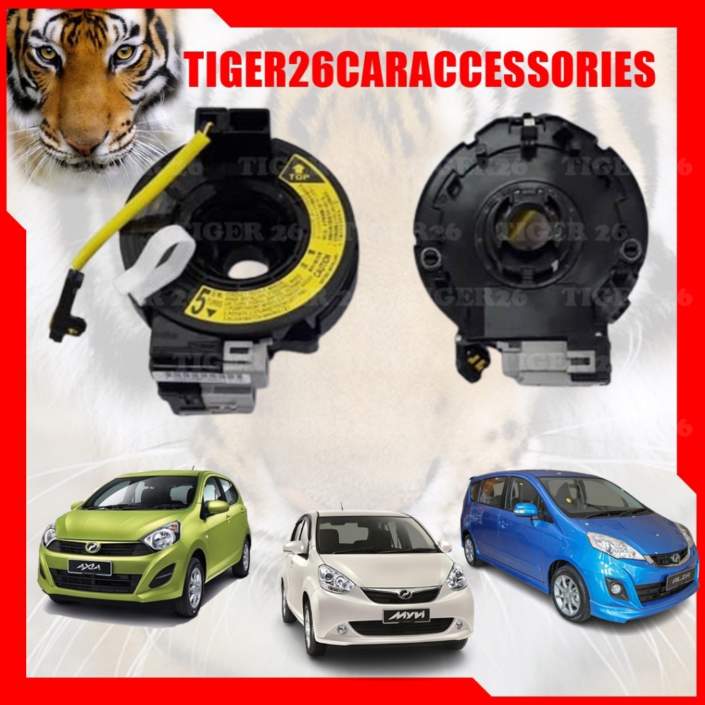 CLOCK SPRING 5 TURN 12 PIN PERODUA ALZA MYVI LAGI BEST AXIA 2014-2016 ...