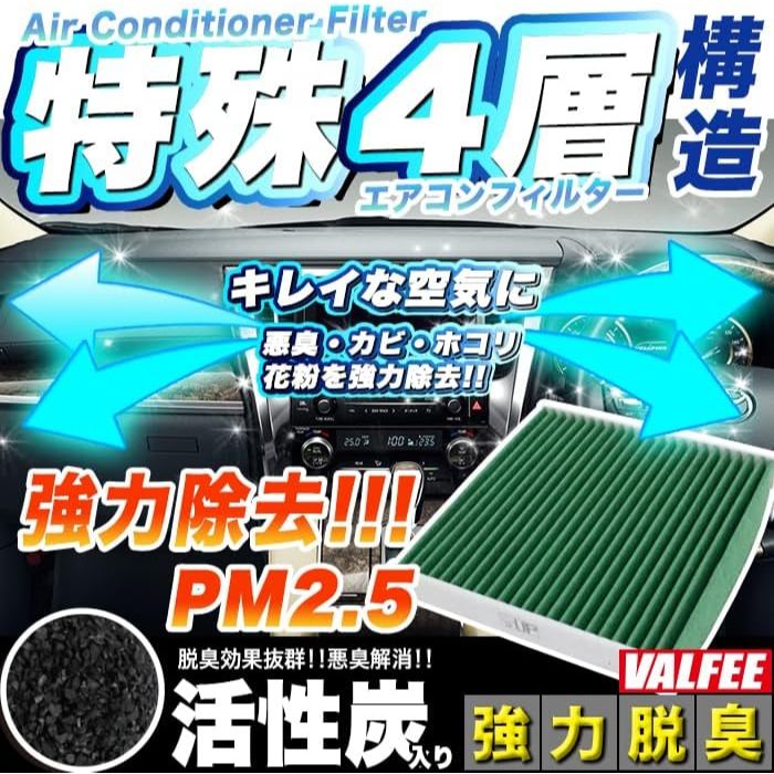 WALFEE 4 Layer Deodorizing Antibacterial Air Conditioner Filter Jazz ...