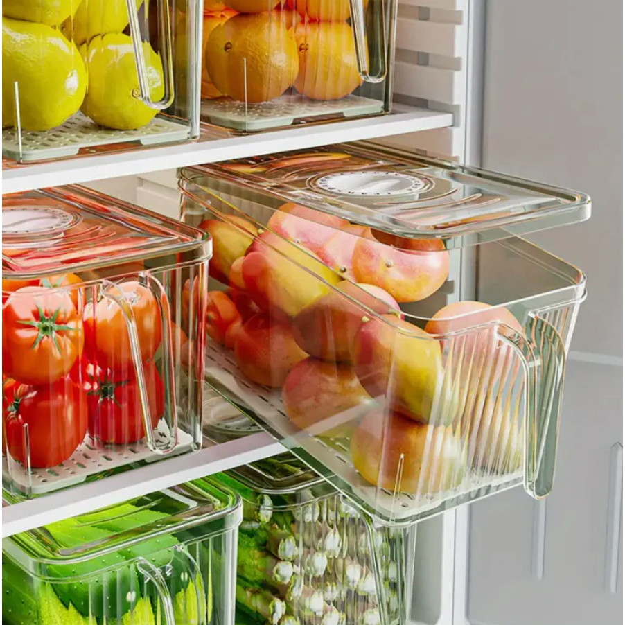 Fridge Storag Fridge Organizers Date Record - Handheld Double Lock Food ...