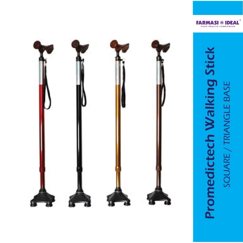 Promedictech Square / Triangle walking stick (Adjustable height ...