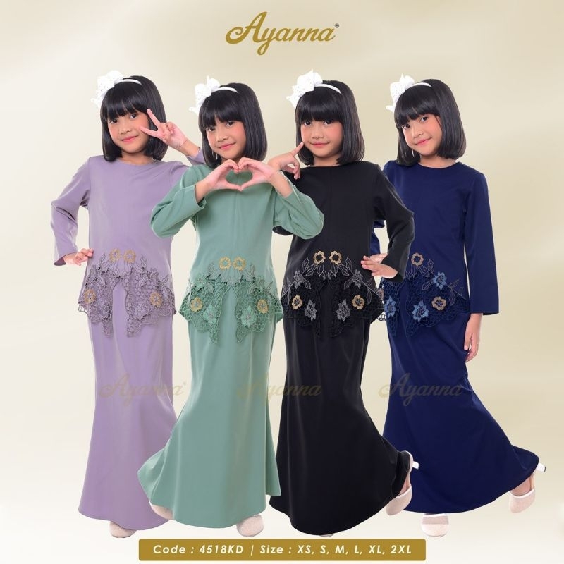 🌸Baju Raya 2025🌸Raisa Embroidery Kid Kurung | Shopee Malaysia