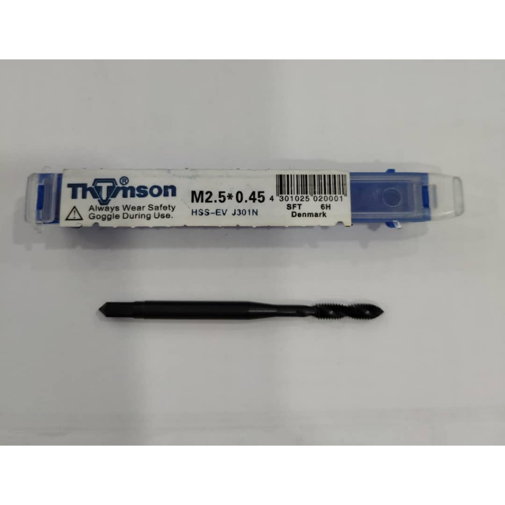 THOMSON J301N SPIRAL FLUTED TAPS - T-N-SFT2.5*0.45 (BLACK) | Shopee ...