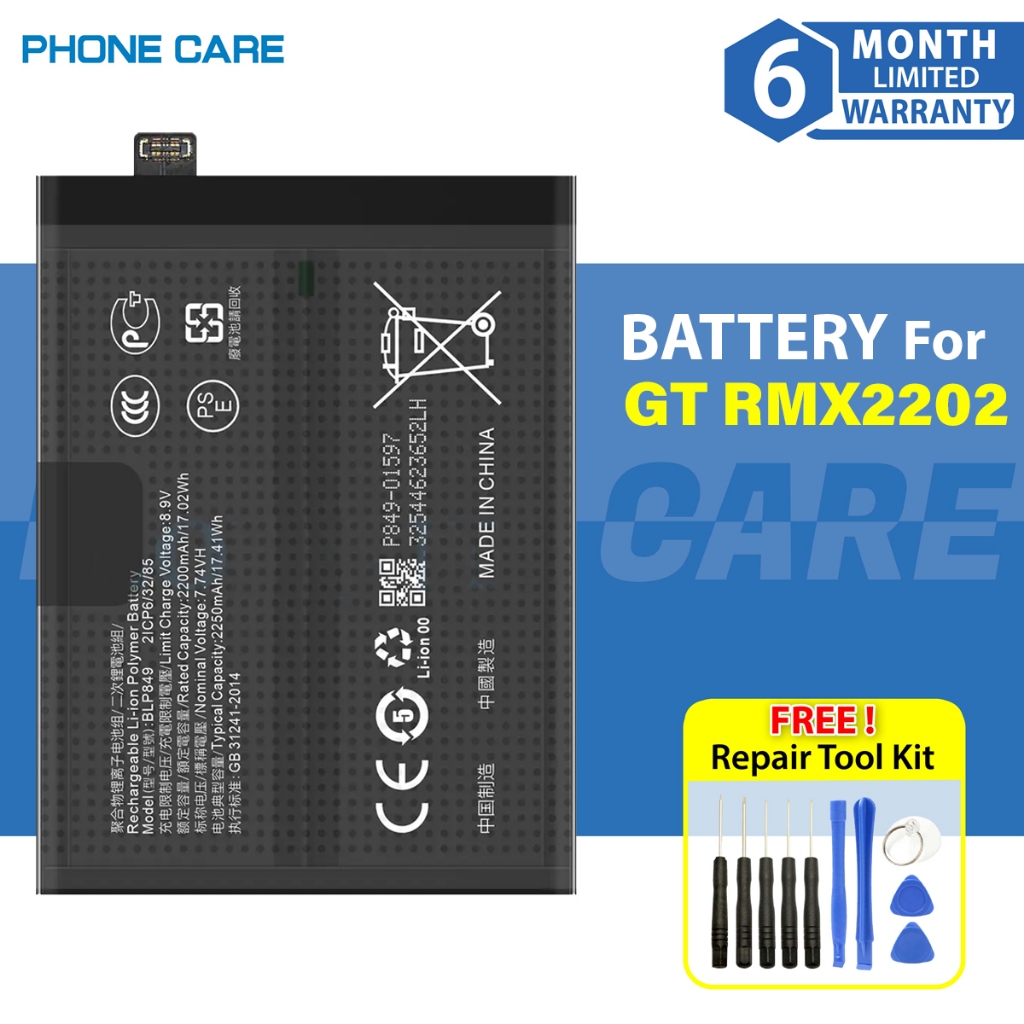 Batteria Ricambio Per Realme GT BLP849 Con Kit Strumenti - Compatibile Al 100% - Foto 8