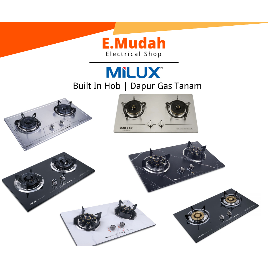 MILUX Built-In Hob Dapur Gas Tanam | MGH-S633M MGH-C699F MGH-233 ...